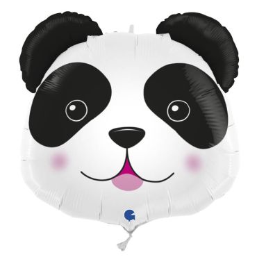 ballon en aluminium tête de panda de 74 cm | jourdefete.com