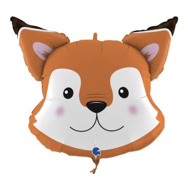 ballon en aluminium tête de renard de 76 cm | jourdefete.com
