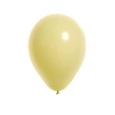 100 Ballons de Baudruche Unis Crème