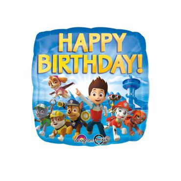 Ballon "Happy Birthday" Pat' Patrouille