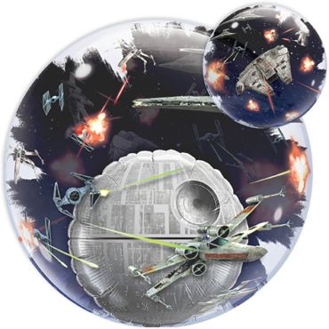 Ballon Hélium Double Star Wars® - 60cm Ballon Hélium Double Star Wars® - 60cm