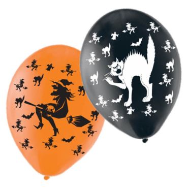 Ballons Halloween Sorcières et Chats