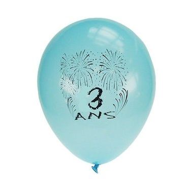 Ballons de Baudruche Anniversaire 3 ans