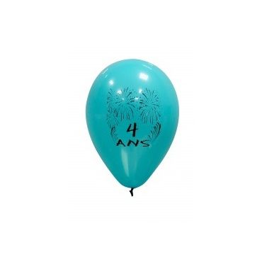 Ballons de Baudruche Anniversaire 4 ans