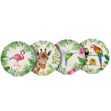 assiettes-bambou-tropiques-exotique | jourdefete.com