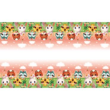 Nappe papier recyclé thème Bangoberry avec personnages mignons pour goûter d’anniversaire | jourdefete.com