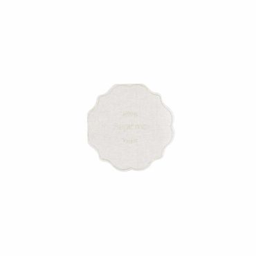 Serviettes en papier baptême effet lin et or élégantes pour décoration de table | jourdefete.com