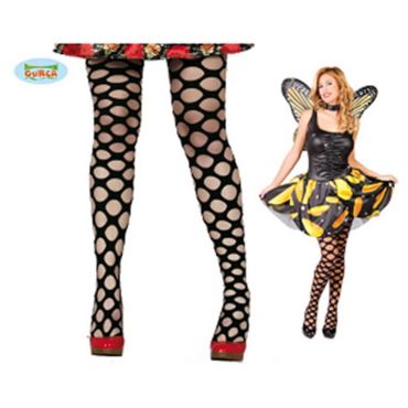 Collants Noirs Grande Maille | jourdefete.com