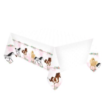 nappe plastique beaux chevaux | jourdefete.com