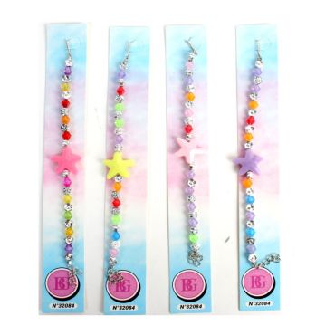 bracelet de perles avec étoile couleur aléatoire | jourdefete.com