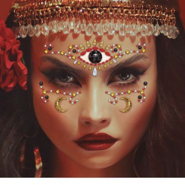 Bijoux adhésifs visage œil mystique | jourdefete.com
