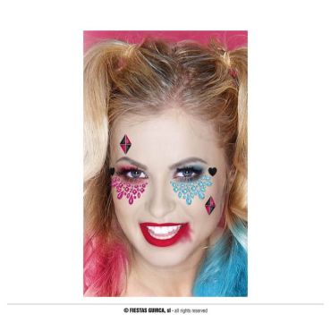 Bijoux de visage adhésifs - Dangerous Girl | jourdefete.com