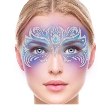 Bijoux adhésifs visage glitter scintillants et élégants | jourdefete.com