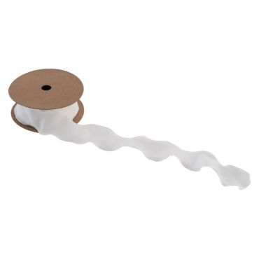 Craquez pour cette splendide bobine de ruban plissé blanche pour vos décorations | jourdefete.com