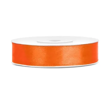 Ruban satiné orange de 12 mm pour décorations élégantes | jourdefete.com