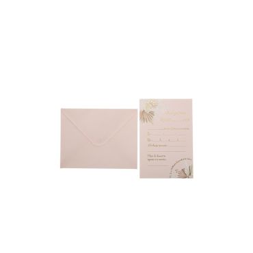 8 invitations anniversaire boho blush et or | jourdefete.com