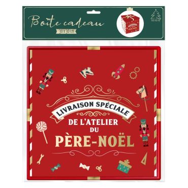 Une superbe boîte cadeau qui vient de l'atelier du Père Noël | jourdefete.com