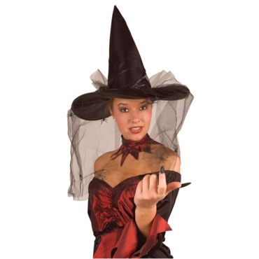 chapeau de sorcière original avec voile