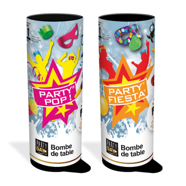 Bombe de table - Party Pop® et Party Fiesta® - Modèle Aléatoire | jourdefete.com