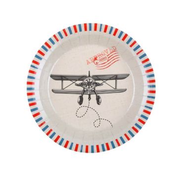 10 assiettes en carton collection bon voyage | jourdefete.com