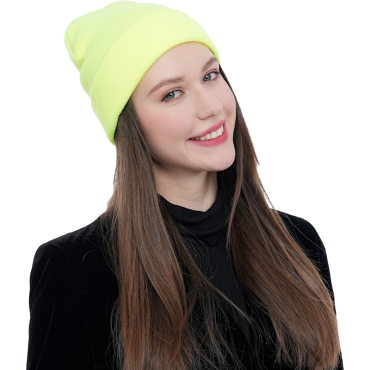 Bonnet fluo jaune pour déguisements et soirées à thème | jourdefete.com