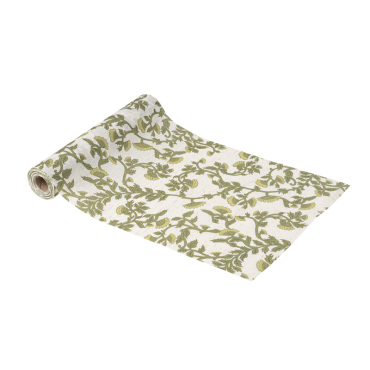 Chemin de table Botanica Verde 28 cm x 5 m | jourdefete.com
