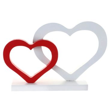 Centre de table en bois pour la Saint-Valentin | jourdefete.com