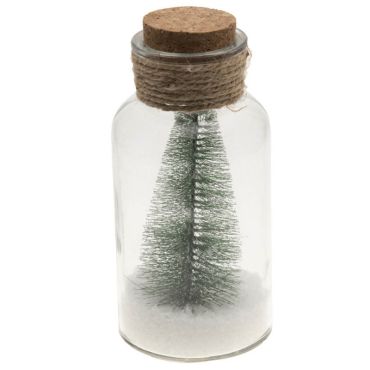 bocal sapin enneigé | jourdefete.com