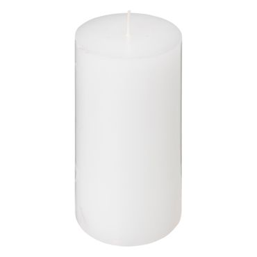 Bougie blanche cylindrique simple et élégante | jourdefete.com