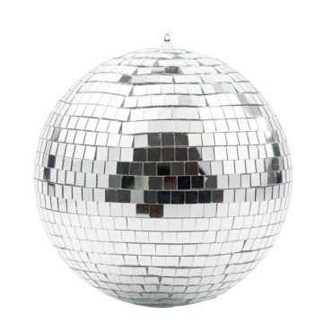 Une splendide boule à facettes argentée de 20 cm de diamètre | jourdefete.com