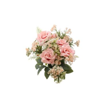 Bouquet de 5 Roses avec feuillage couleur au choix | jourdefete.com