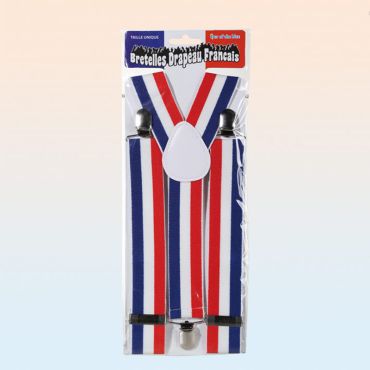 Bretelles Tricolores de Supporter Bleu Blanc Rouge - France