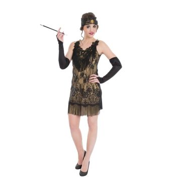 Déguisement Charleston Années 20 Dorée Femme - Taille au Choix