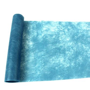 Chemin de table Romance - Bleu Océan