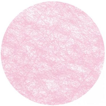 10 Sets de table ronds - Rose pâle