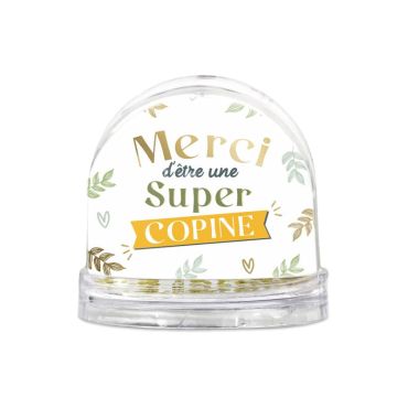 boule à neige merci d'être une super copine