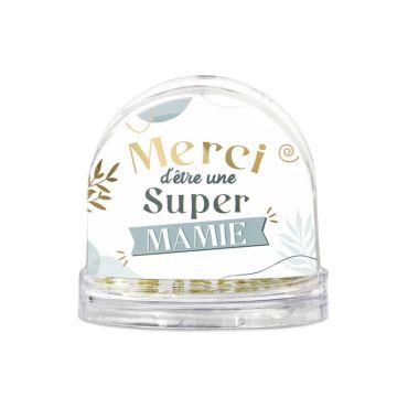 boule à neige merci d'être une super Mamie