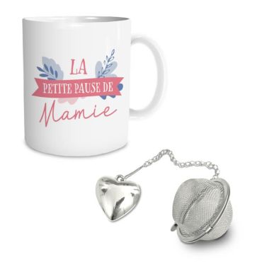 coffret mug et boule à thé pour Mamie | jourdefete.com
