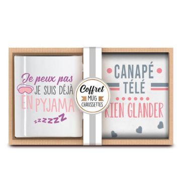 coffret cadeau mug et chaussette glander | jourdefete.com