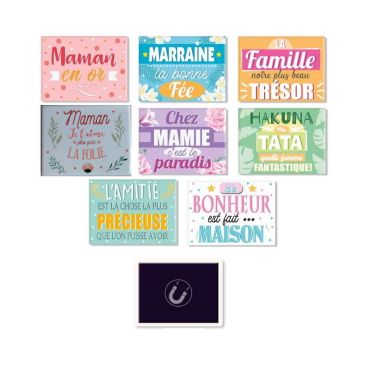 magnets famille en ceramique | jourdefete.com