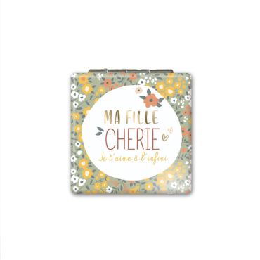 miroir de poche ma fille chérie | jourdefete.com