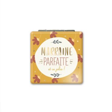 miroir de poche marraine parfaite | jourdefete.com