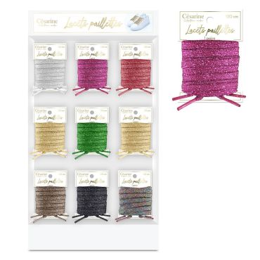 Lacets paillettes colorés pour chaussures de fête | jourdefete.com Lacets paillettes colorés pour chaussures de fête | jourdefete.com