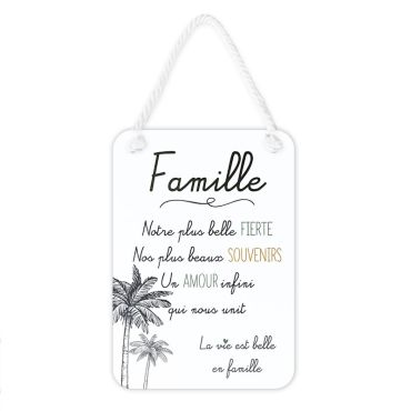 Plaque affective - Famille - Collection Famille d'Amour | jourdefete.com