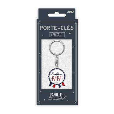 Porte-clés Meilleur Papa, cadeau affectueux pour papa | jourdefete.com