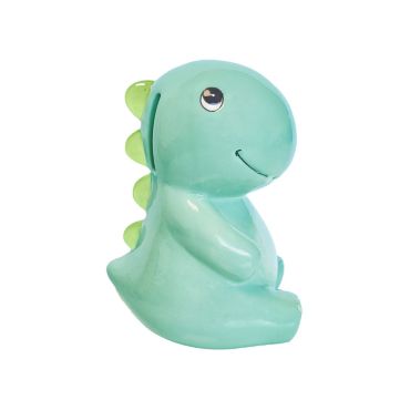 Tirelire dinosaure verte en céramique pour enfants | jourdefete.com