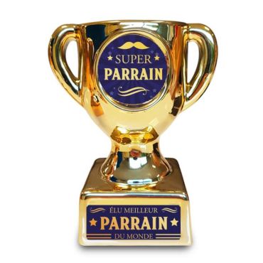 trophee cadeau super parrain| jourdefete.com