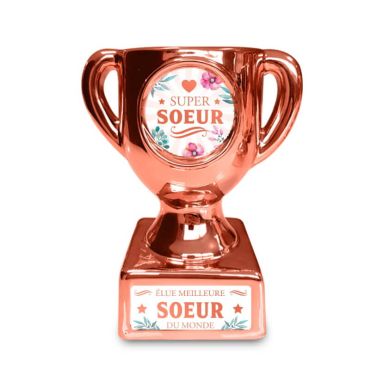 trophee cadeau super soeur| jourdefete.com