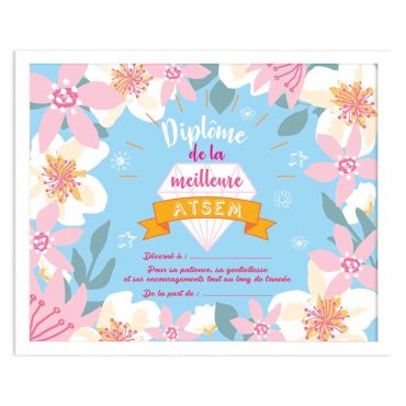 cadre-diplome-meilleure-atsem-blanc | jourdefete.com