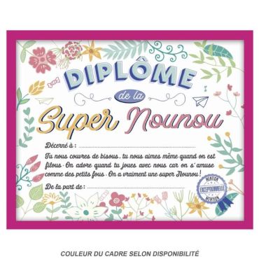 cadre-nounou-remerciement-cadeau | jourdefete.com